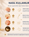 Eveline Argan Elixir 8in1 kullanım adımları: temiz tırnağa uygulama, nazikçe masaj ve gece bakımı