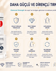 Eveline Diamond Hard & Shine ürününün zayıf, kırılgan, ince ve mat görünen tırnaklar için bakım alanları