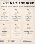 Eveline Argan Elixir 8in1 bakım yağının kuru, mat ve zayıf tırnaklar ile kurumuş kütiküller için bakım alanları