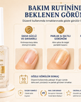 Eveline Golden Shine bakım rutininden beklenen temsili tırnak görünümü aşamaları