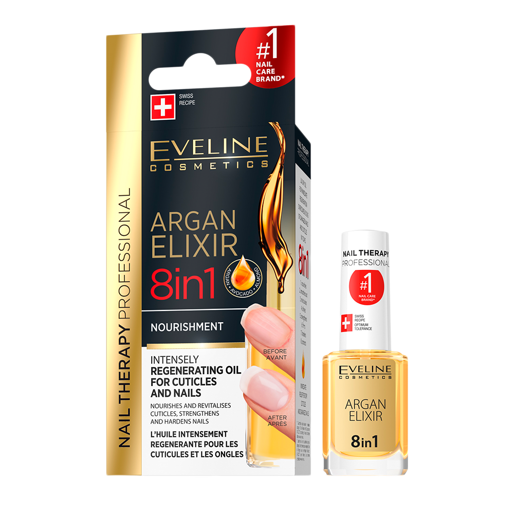 Eveline Argan Elixir 8in1 Besleyici Tırnak ve Kütikül Bakımı 12 ml